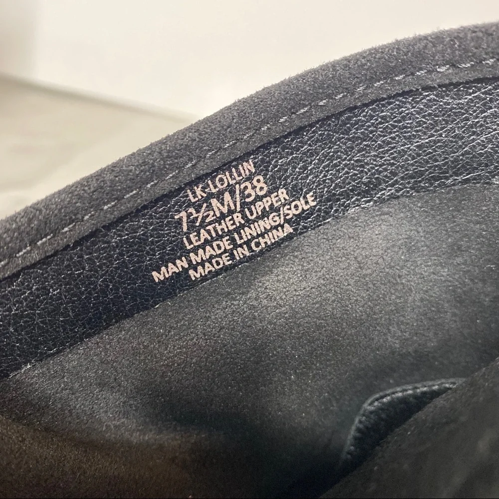 New! Lucky Brand Lollin Black Suede Bootie 7.5M